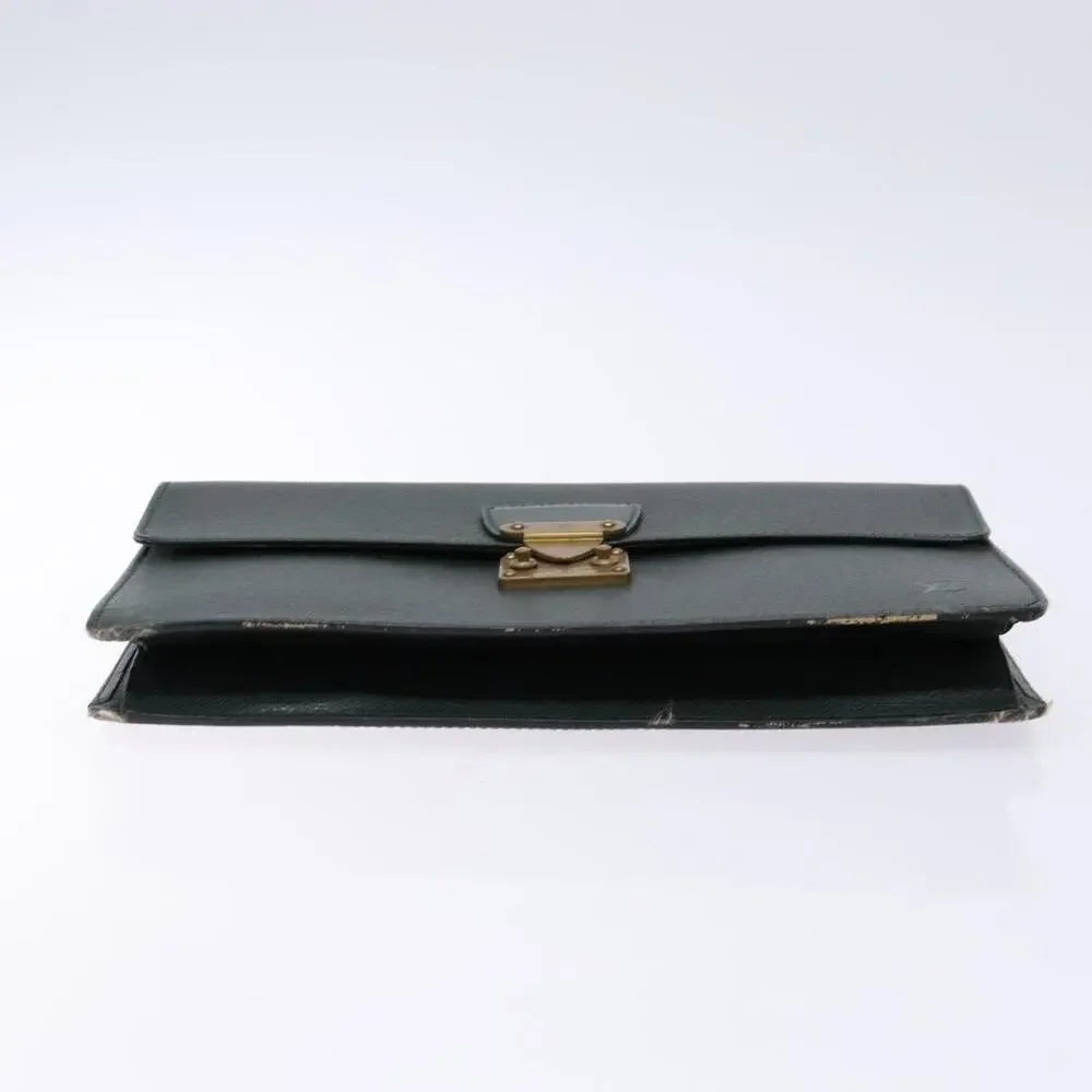 Louis Vuitton Taiga Pochette Kourad Clutch Bag Green